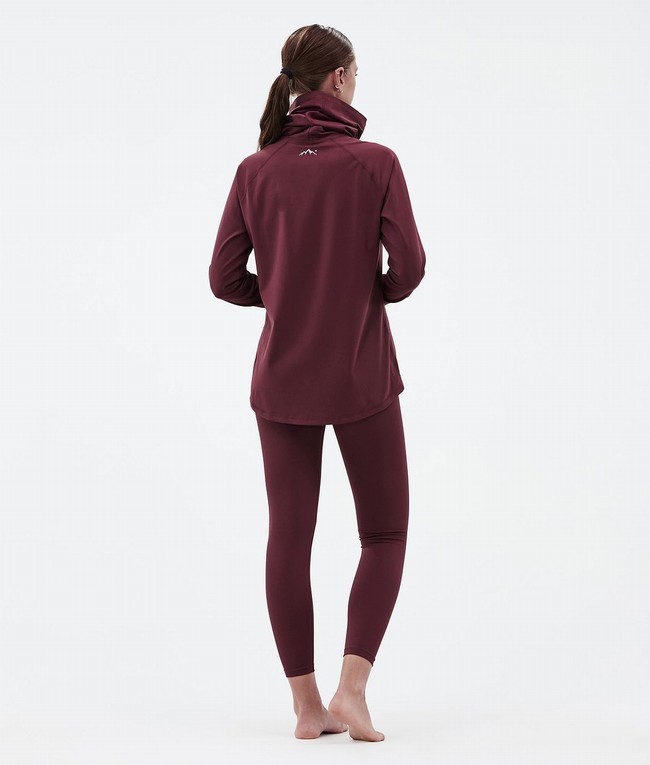 Women Dope Snuggle W Base Layer Burgundy | WKBPQUS-14