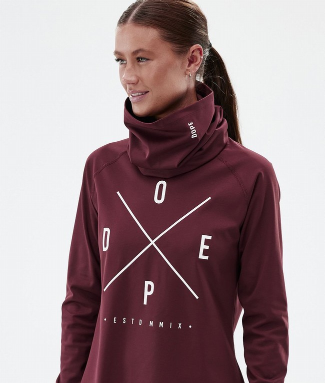 Women Dope Snuggle W Base Layer Burgundy | EHCFJKX-16