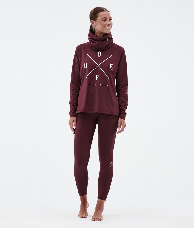 Women Dope Snuggle W Base Layer Burgundy | EHCFJKX-16