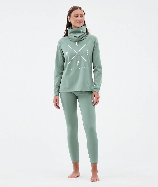 Women Dope Snuggle W Base Layer Green | KXCMBJT-32