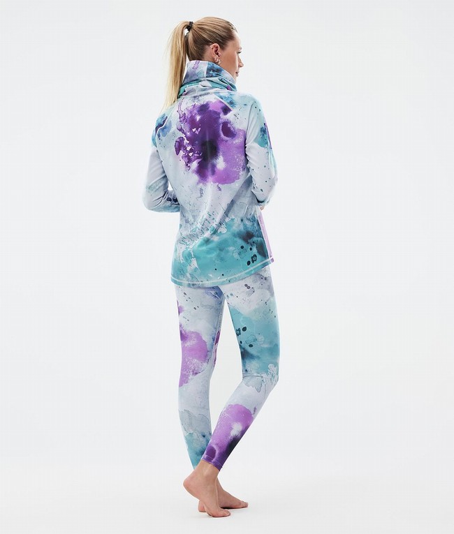 Women Dope Snuggle W Base Layer Green / Purple | JLNGWVM-69