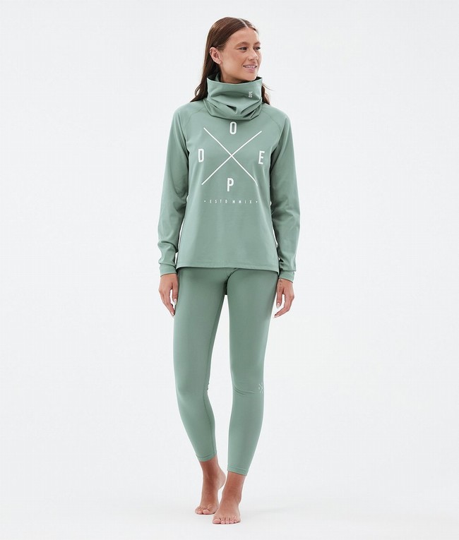 Women Dope Snuggle W Base Layer Green | XCEJZSF-87