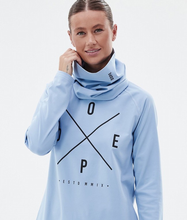 Women Dope Snuggle W Base Layer Light Blue | ALIDBSZ-34