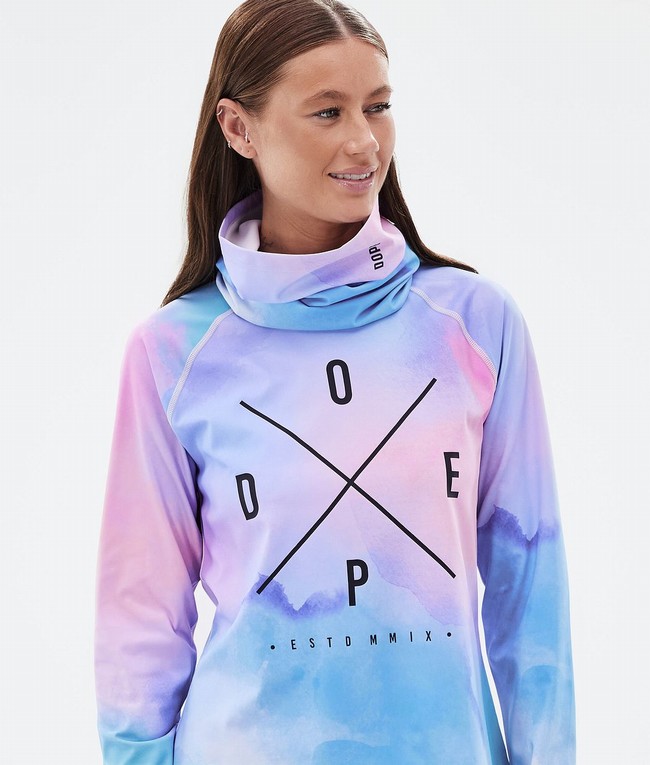 Women Dope Snuggle W Base Layer Pink / Blue | HRXLMJY-38