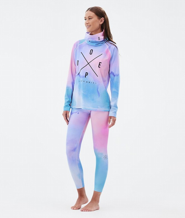 Women Dope Snuggle W Base Layer Pink / Blue | HRXLMJY-38