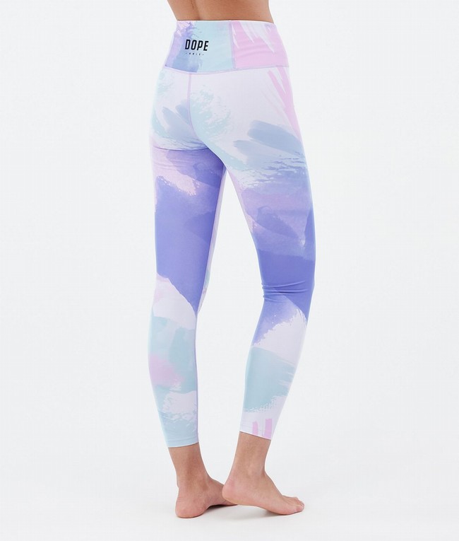 Women Dope Snuggle W Base Layer Pink / Blue | MCRWJXK-27