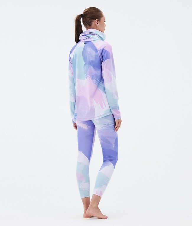 Women Dope Snuggle W Base Layer Pink / Blue | MCRWJXK-27