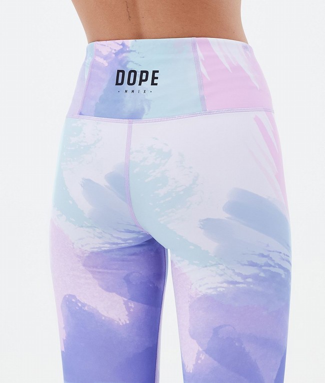 Women Dope Snuggle W Base Layer Pink / Blue | MCRWJXK-27