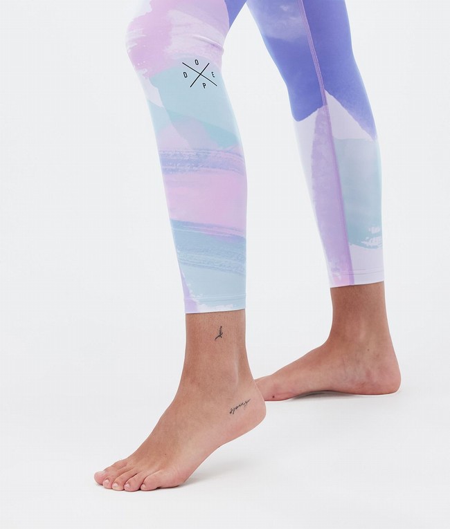 Women Dope Snuggle W Base Layer Pink / Blue | MCRWJXK-27