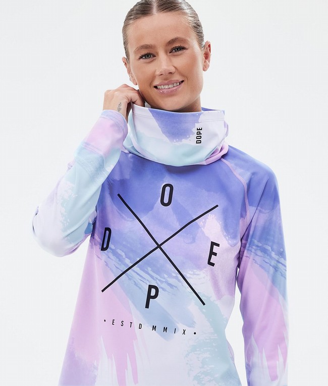 Women Dope Snuggle W Base Layer Pink / Blue | WUZSXJD-91