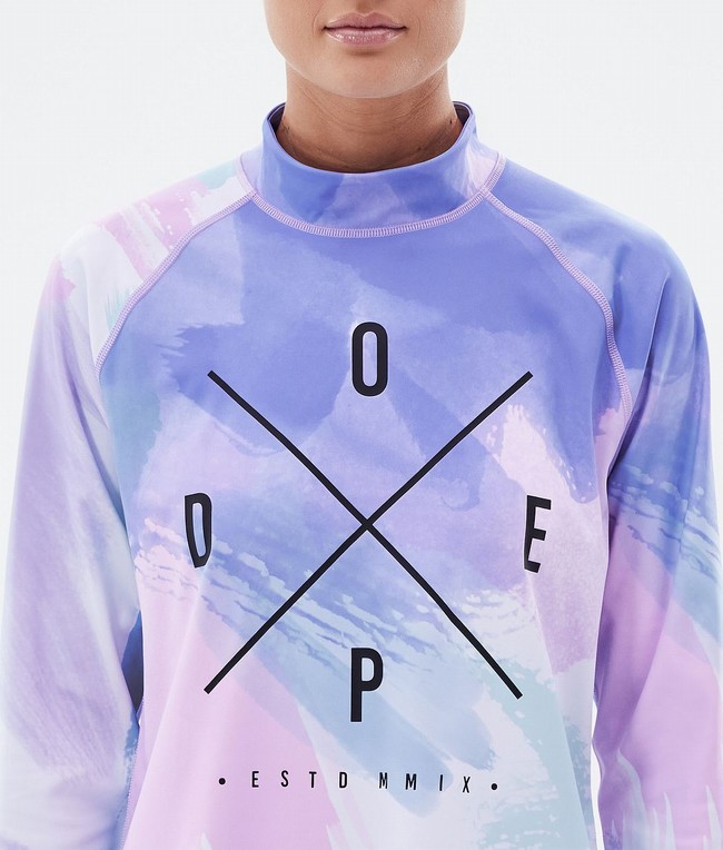 Women Dope Snuggle W Base Layer Pink / Blue | WUZSXJD-91