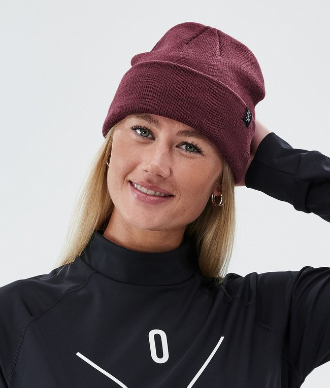 Women Dope Solitude 2022 Beanie Burgundy | MLNTFRK-01