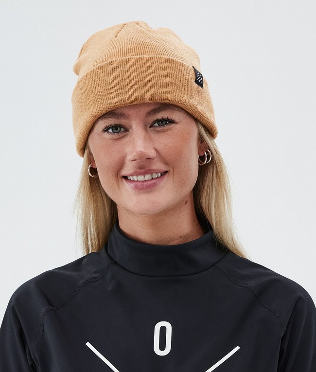 Women Dope Solitude 2022 Beanie Khaki / Yellow | ZVSHLWN-47