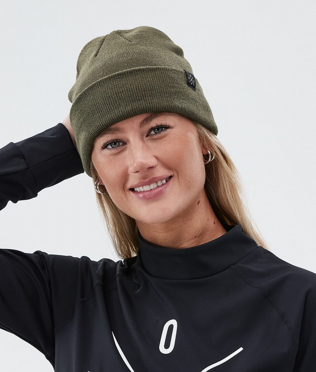 Women Dope Solitude 2022 Beanie Olive / Green | SKRCMOP-10