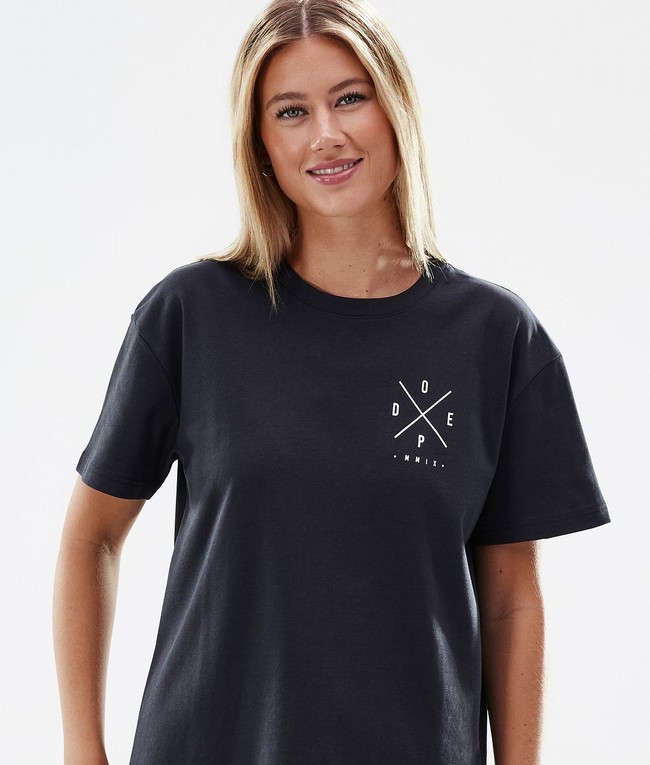 Women Dope Standard W 2022 T-shirts Black | GNRLVAO-56