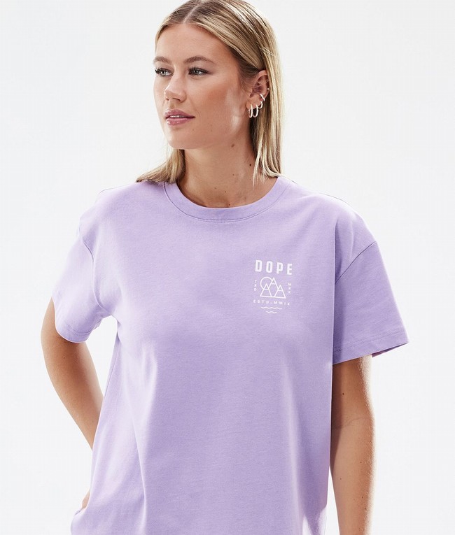 Women Dope Standard W 2022 T-shirts Purple | KRUFENC-34