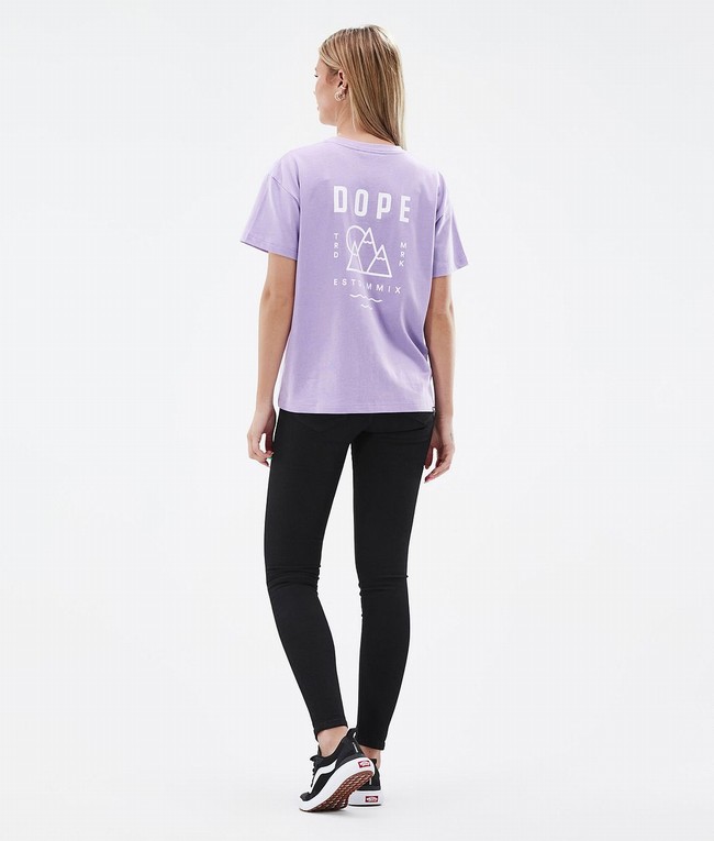 Women Dope Standard W 2022 T-shirts Purple | KRUFENC-34