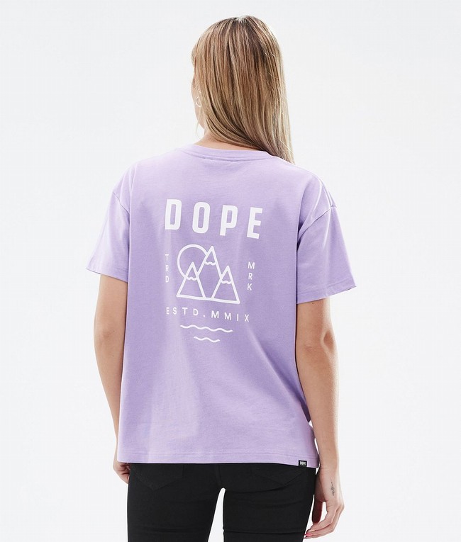 Women Dope Standard W 2022 T-shirts Purple | KRUFENC-34