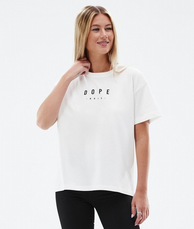 Women Dope Standard W 2022 T-shirts White | QDBFCLA-68