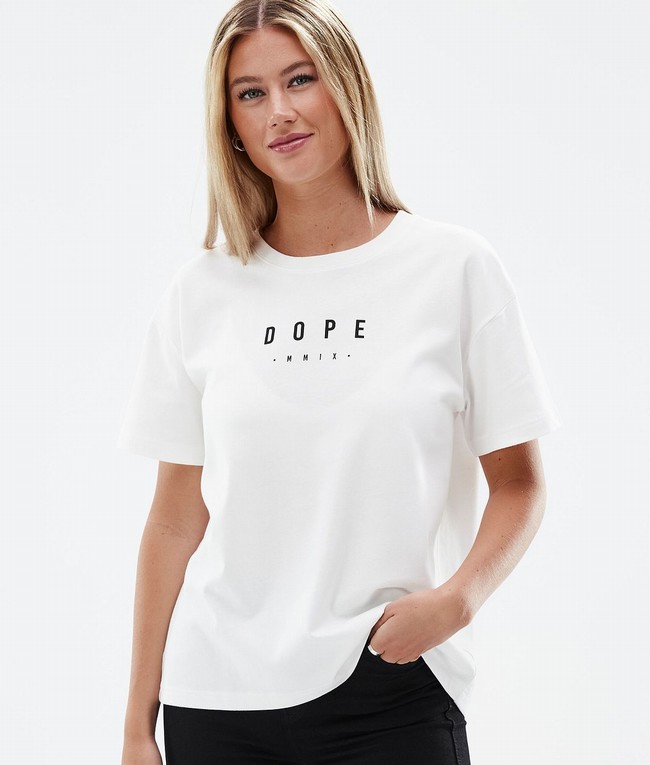 Women Dope Standard W 2022 T-shirts White | QDBFCLA-68