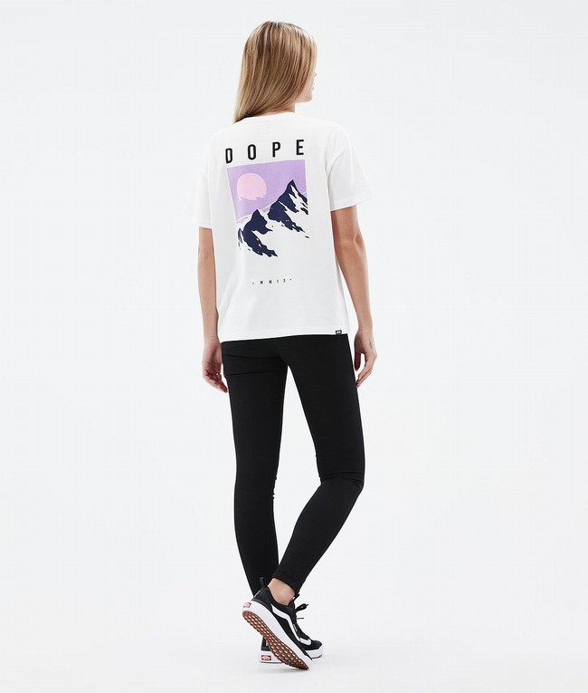 Women Dope Standard W 2022 T-shirts White | QDBFCLA-68