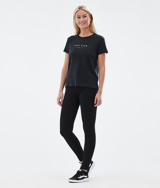 Women Dope Standard W T-shirts Black | EVPWLAY-30