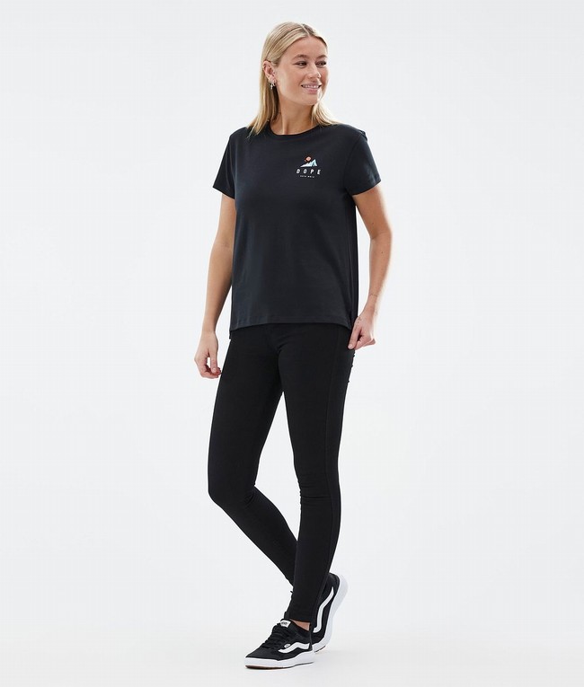 Women Dope Standard W T-shirts Black | GZXIQAM-36