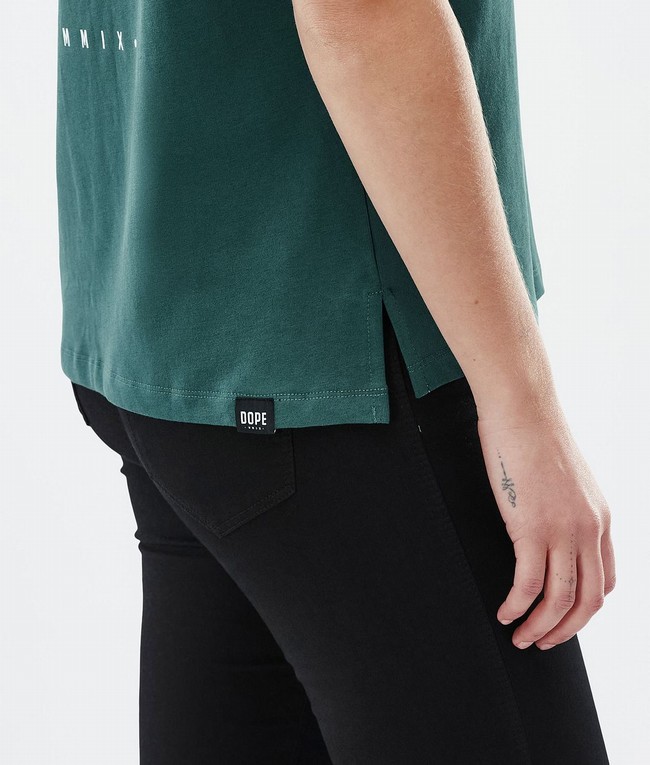 Women Dope Standard W T-shirts Green | HFJXANT-57