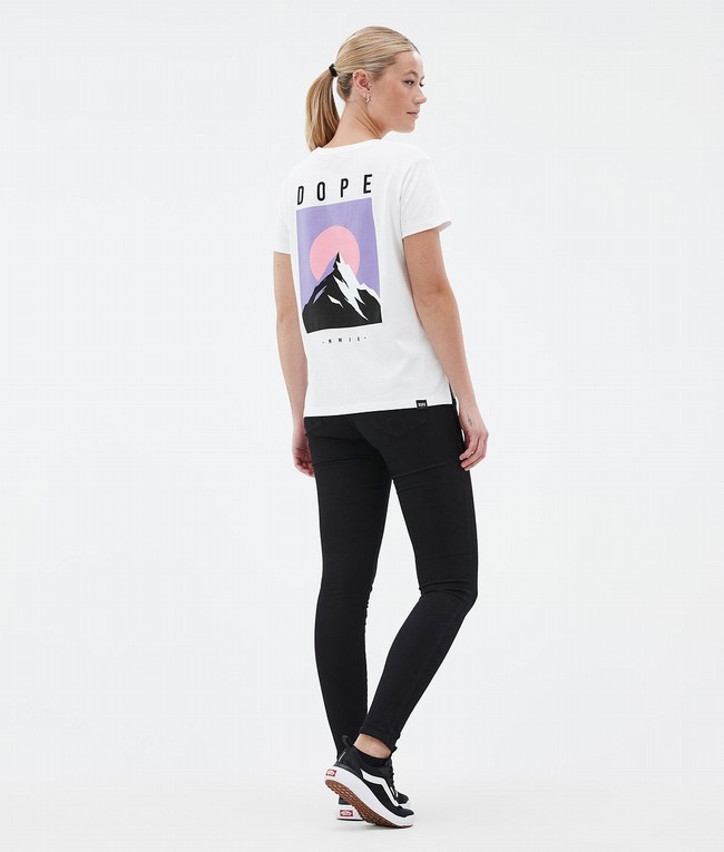 Women Dope Standard W T-shirts White | BFKTAQJ-09