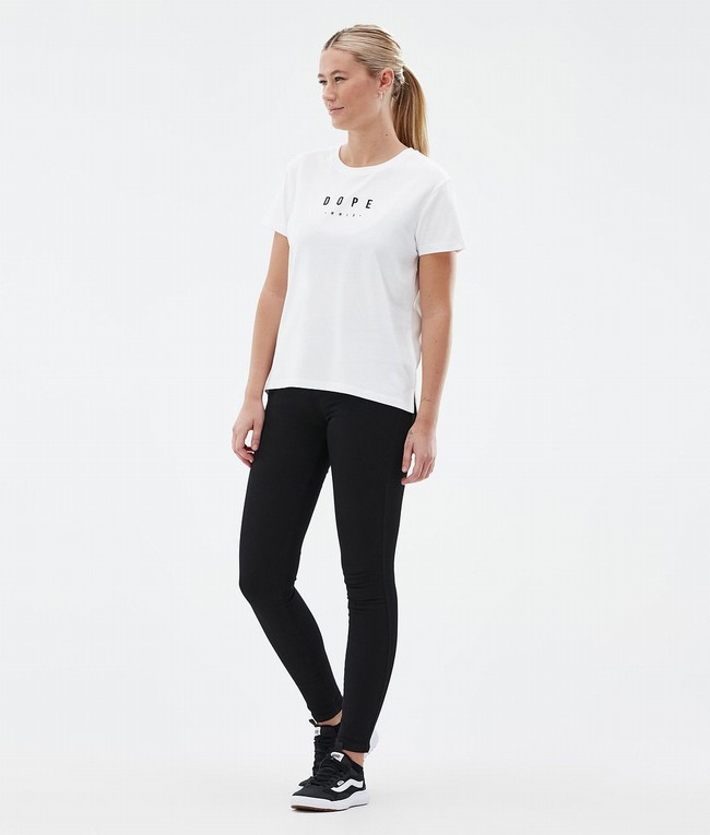 Women Dope Standard W T-shirts White | BFKTAQJ-09