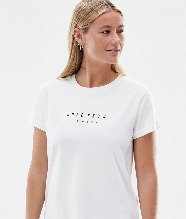 Women Dope Standard W T-shirts White | DCERZMS-13