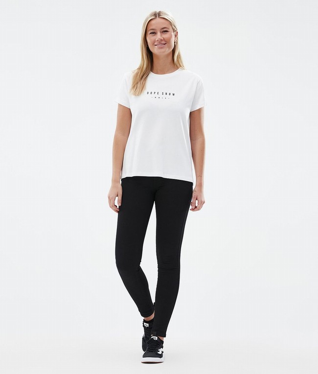 Women Dope Standard W T-shirts White | DCERZMS-13