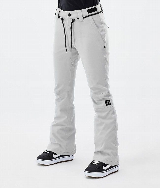 Women Dope Tigress W Snowboard Pants Light Grey | ZDFOXLH-27