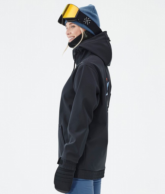 Women Dope Yeti W Ski Jackets Black | NJETFAL-02