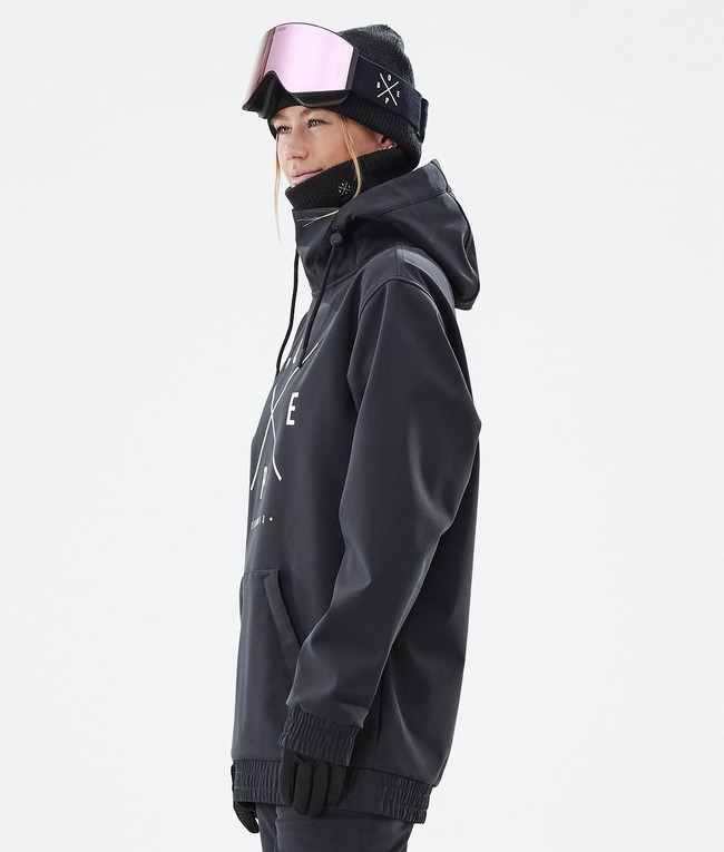 Women Dope Yeti W Ski Jackets Black | XNJLEIS-53