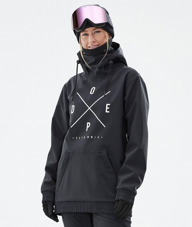 Women Dope Yeti W Ski Jackets Black | XNJLEIS-53