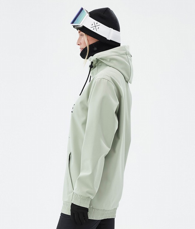 Women Dope Yeti W Ski Jackets Green | XCYJZED-53