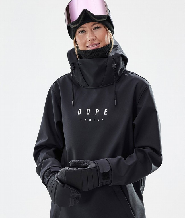 Women Dope Yeti W Snowboard Jackets Black | UPQBHRN-57