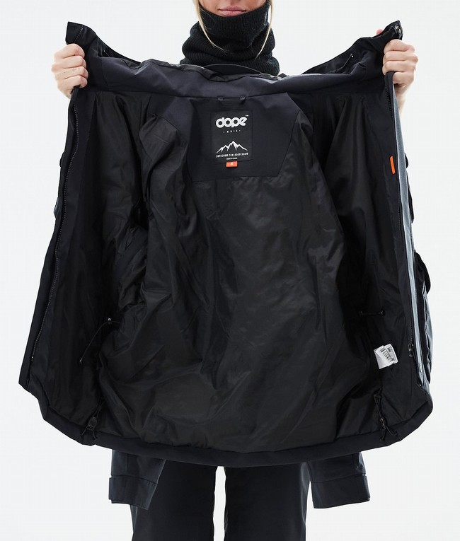 Women Dope Zenith W Ski Jackets Black | VXAWPTL-06