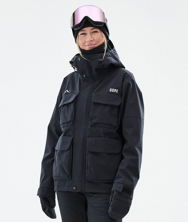 Women Dope Zenith W Ski Jackets Black | VXAWPTL-06