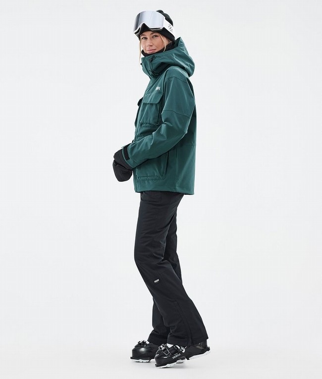 Women Dope Zenith W Ski Jackets Green | XJTDIUF-65