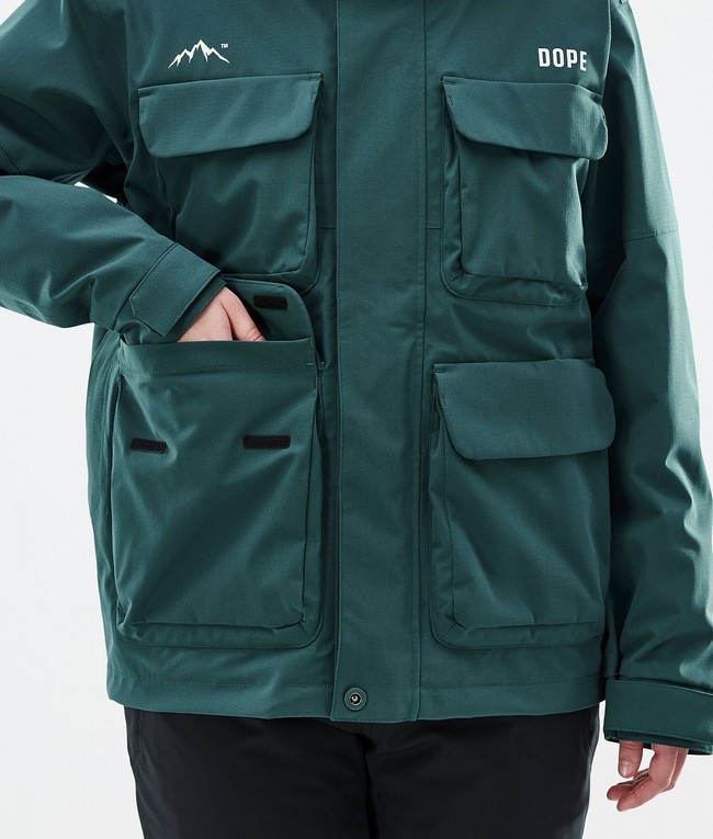 Women Dope Zenith W Ski Jackets Green | XJTDIUF-65