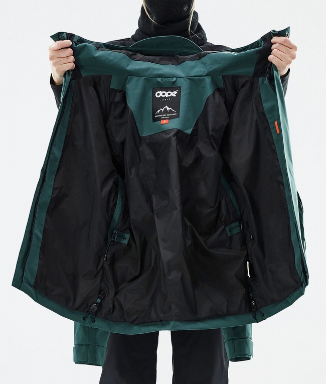 Women Dope Zenith W Ski Jackets Green | XJTDIUF-65